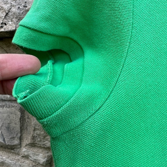 GUC - Green Lacoste Polo Shirt - Size Women’s M - Picture 7 of 8